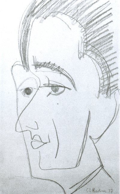 Portrait by Ernst Ludwig Kirchner
